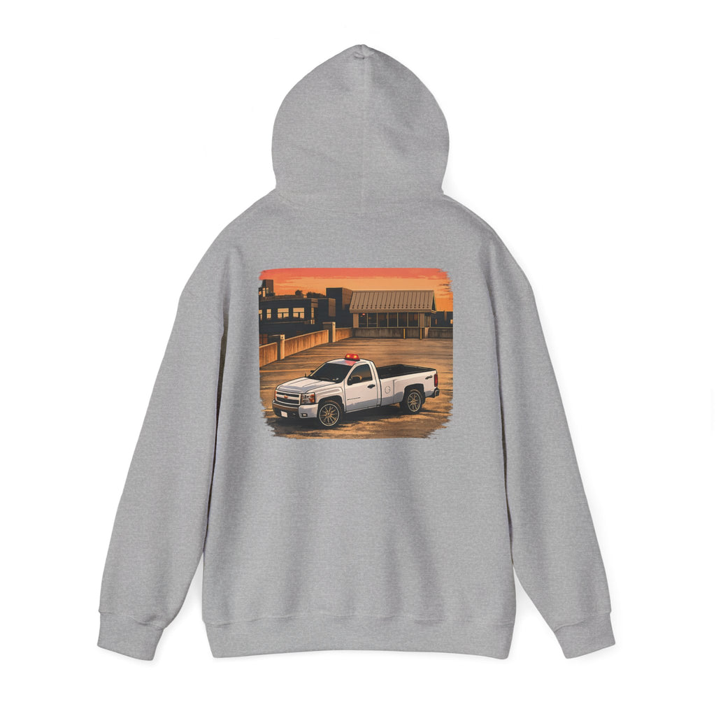 White Chev hoddie