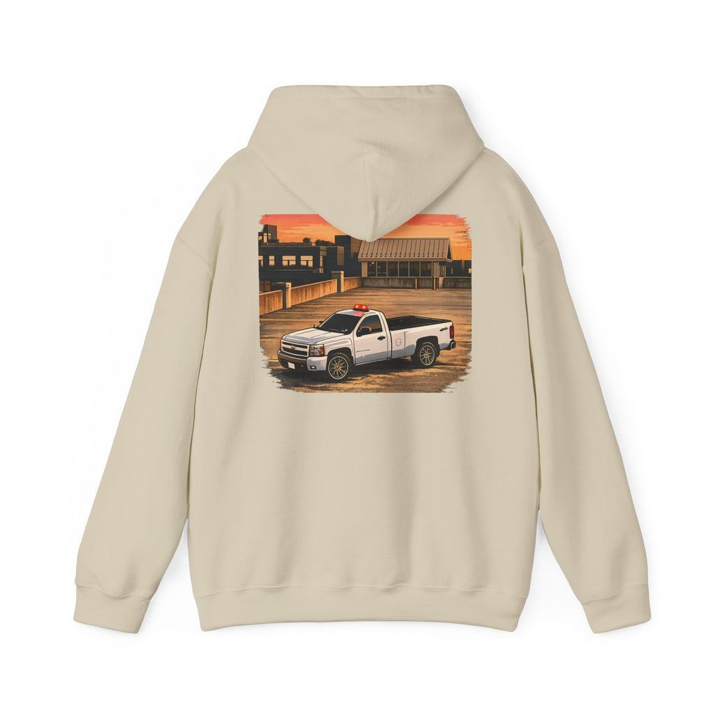 White Chev hoddie